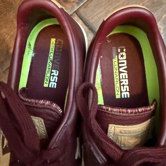 Converse Pro Leather 76 Ox Sneaker Skate Shoes Burgundy Mens 5.5 / Womens 7 - Picture 5 of 8